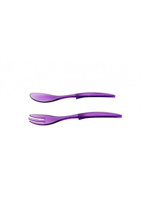 piithalat 2'li Mor Çatal Kaşık Seti