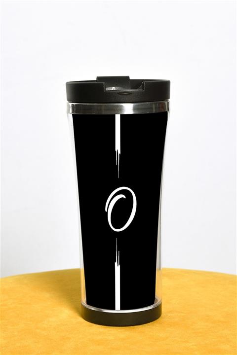 Zuzzupixx Siyah Harf Termos Bardak O Harfi