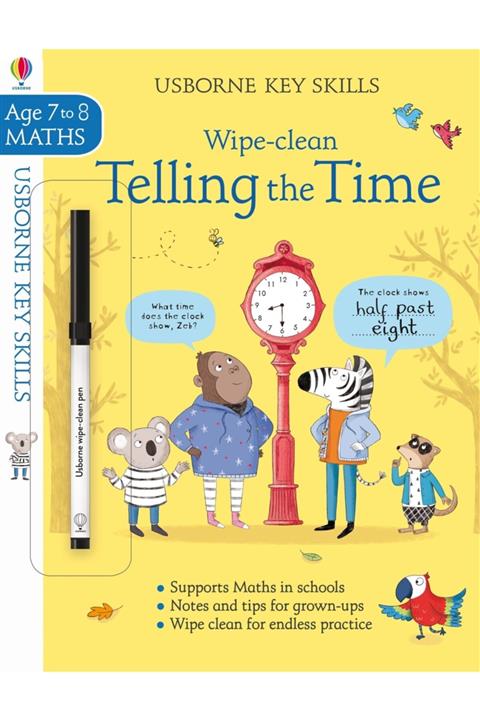 Usborne Wipe-clean Telling The Time