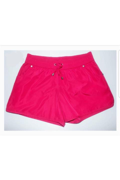 Dopomare 2060-1 Düz Renk Kısa Kadın Deniz Şortu