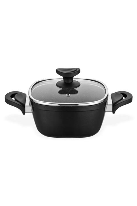 Schafer Gastronomie Granit Derin Tencere 20 Cm Siyah