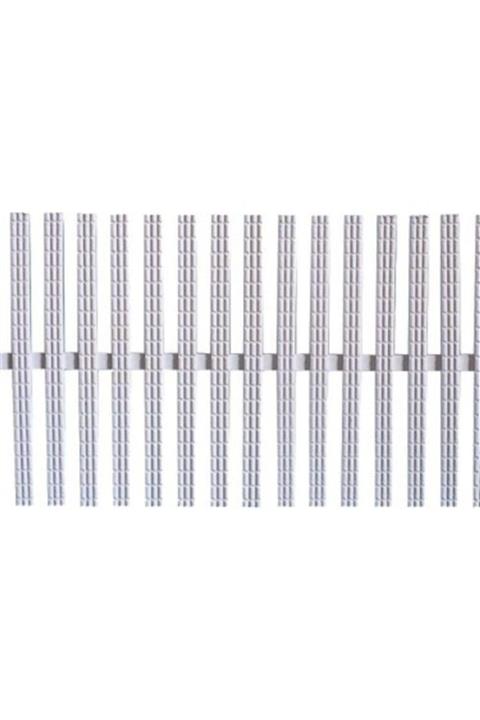 ToptancıyızBiz Havuz Savak Kanal Izgarası Plastik 20 Cm Tek Geçme (1 Metre)