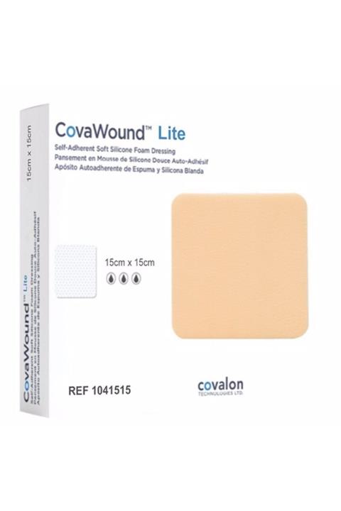 Covalon Technologies Covalon Lite 15x15cm Yumuşak Silikon Yara Örtüsü X5 Adet