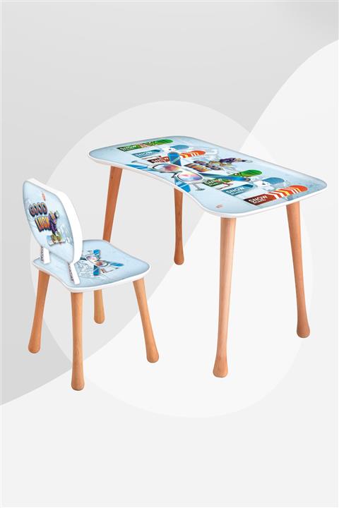 Popcorn Kids Kayak Erkek Çalışma Masa Seti (5-9 Yaş)