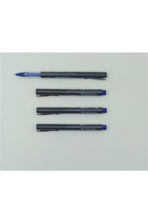 Faber Castel L Needle Point Roller 0.5mm Iğne Uçlu Kalem Mavi ( 4 Adet )