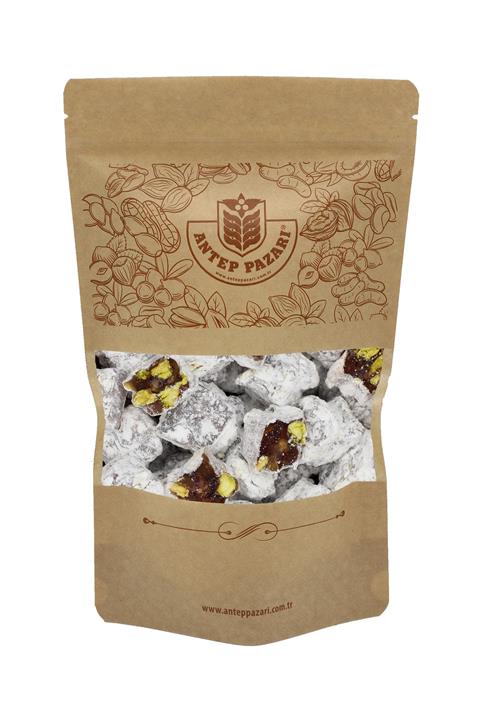 Antep Pazarı Lokum Çifte Kavrulmuş Duble Fıstıklı ( 250 Gram )