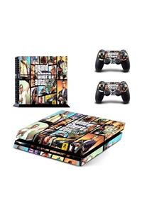 KT Decor Gta V Ps4 Fat Konsol Sticker