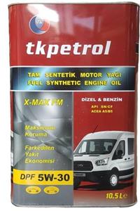 TK PETROL X-max Fm 5w30 Hafif Ticari Araç Motor Yağı 10,5 Lt 2021 Üretim