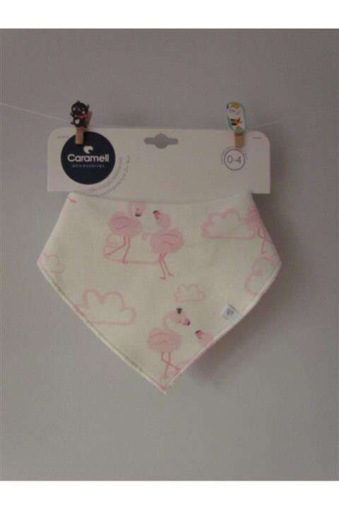 Caramell Kız Bebek Fular Önlük Kız Bebek Flamingo Desen
