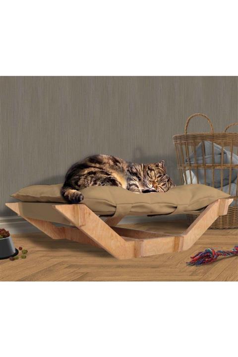 Woodesk Dost Masif Ahşap Camel Renk