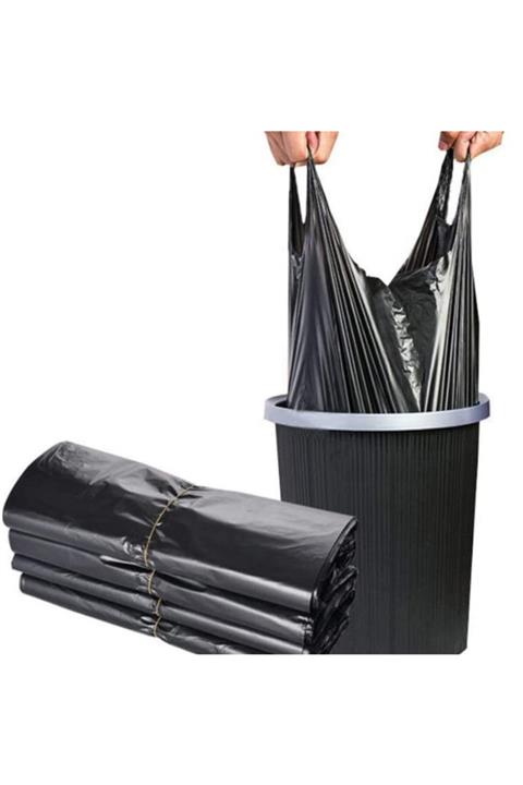 İhtiyaç Limanı Siyah Hantal Boy Poşet Hışır Atlet Alışveriş Çöp Poşeti Torbası 5 Kg -  55x110 Cm