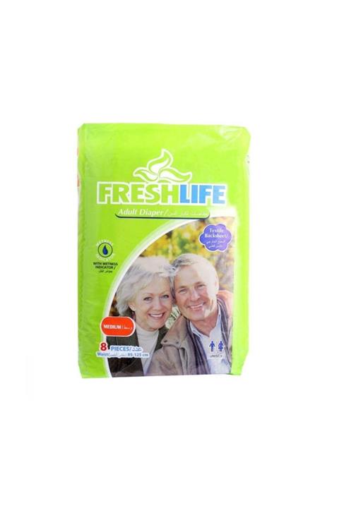 Freshlife Belbantlı Hasta Bezi Islaklık Göstergeli Medium 8 Adet