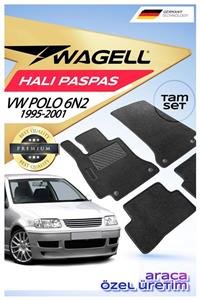 wagell Volkswagen Polo 1995-2001 6n2 Premium Oto Halı Paspas Seti - Siyah