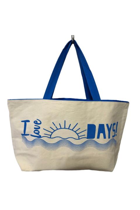 Garnier Kanvas Mavi Plaj Çantası