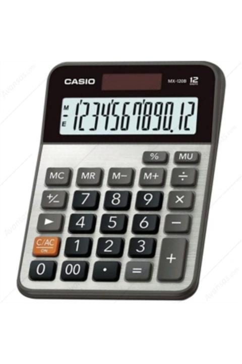 Casio Hesap Makinası Masa Üstü 12 Hane Mx-120b