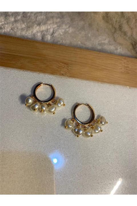 NARA DESİGN Inci Gold Ceylin Küpe