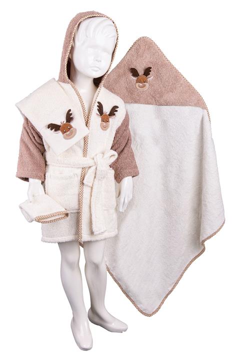 Çeyiz Diyarı Deer 4 Lü %100 Pamuk Bebek Seti