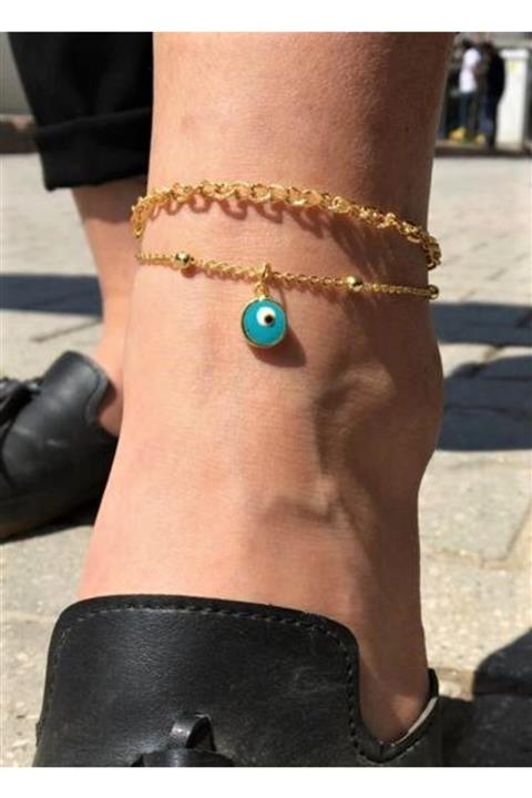 DGN Shoping Kadın Nazar Boncuklu Çoklu Zincir Halhal
