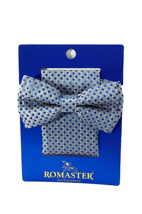 ROMASTER Renkli Nokta Desenli Mendilli Papyon