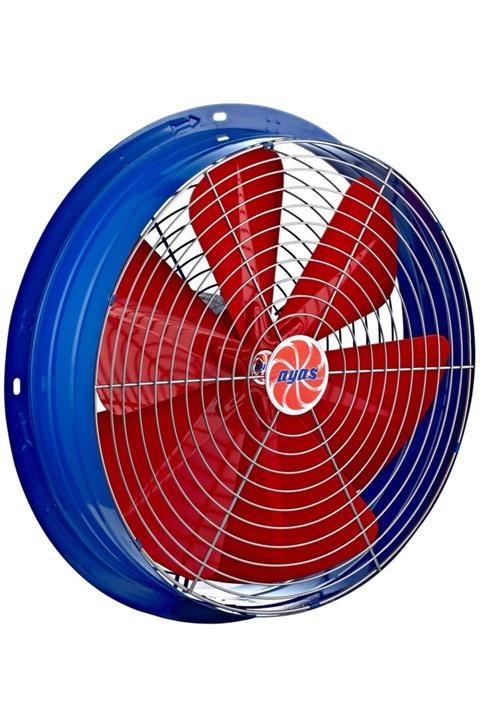 AYAS 25 cm Çapında Ysa-250-2k-t 3000 D/d 380 400 Volt Trifaze Yuvarlak Kasalı Sanayi Tipi Aspiratör Fan