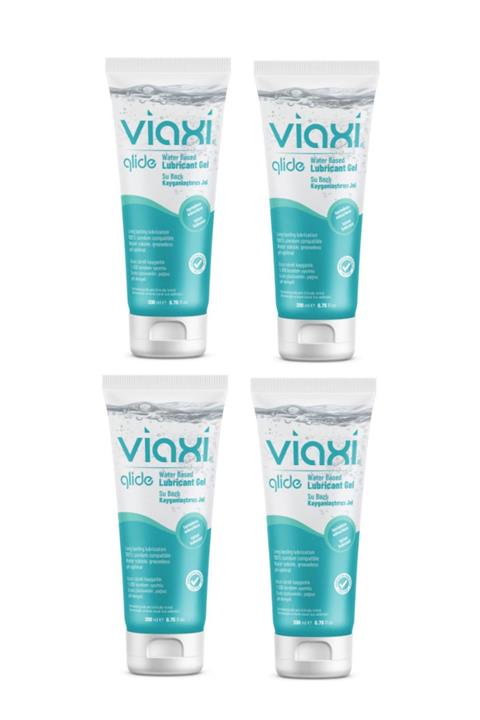 Viaxi Renksiz ve Kokusuz Kayganlaştırıcı Jel 200 ml 4 Adet