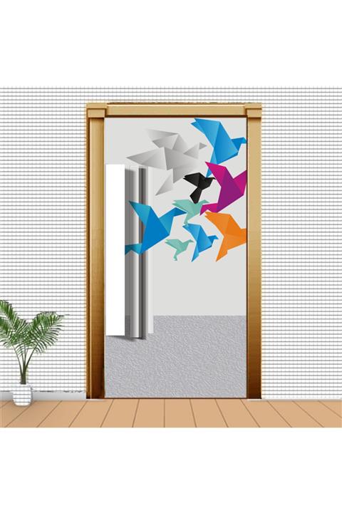 Deniz Art Ajans Origami Kuşlar Sınıf Kapı Kaplama