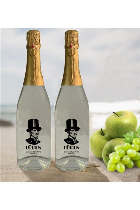 Lüpen Simsiz Lux Elma Üzüm Aromalı Gazlı İçecek 750 ml