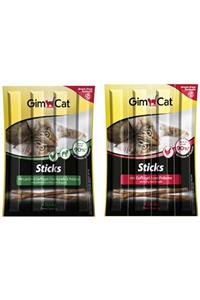 Gimcat Sticks 10 Adet Kedi Ödül Çubuğu 5 Kuzulu + 5 Tavuklu