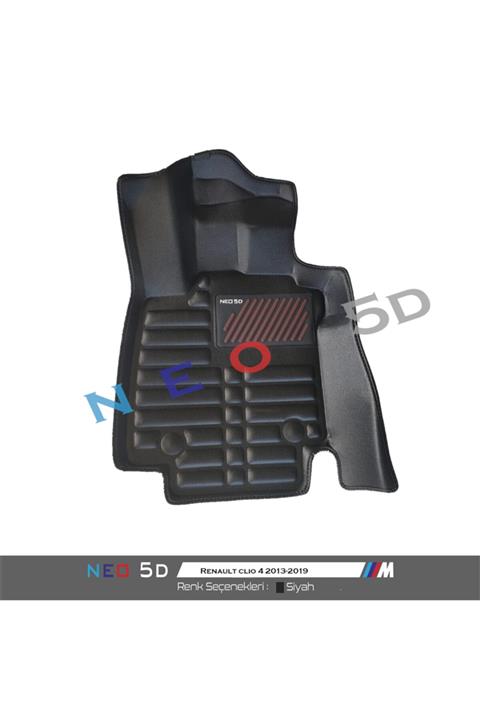 neo5d Renault Clio 4 2013-2020 Havuzlu Dikişsiz (press) Deri Paspas