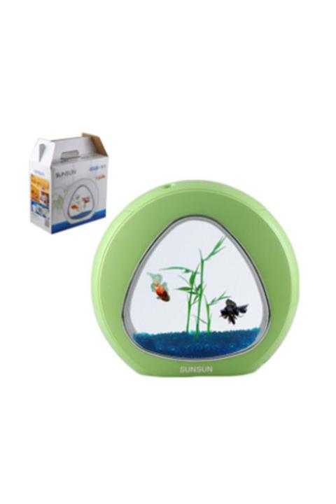 SunSun Akvaryum 6 Lt. Yeşil Ø34,5x31,6x16,5 Cm