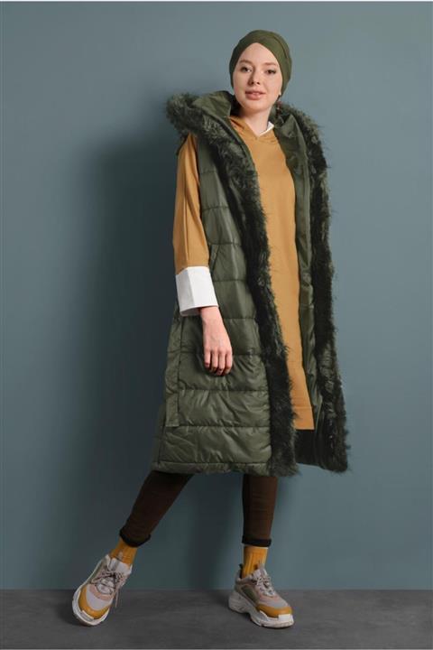 TRENDTESETTÜR Kadın Haki Şişme Yelek