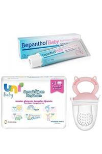 Uni Baby Oyna Öğren Serisi 3lü Set+hassas Ciltlere Özel Pişik Kremi 30 Gr+meyve Süzgeci Pembe