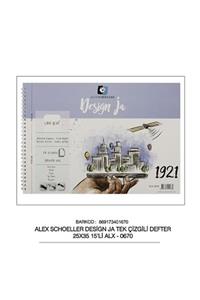 Alex Schoeller Design Ja İnce Dokulu Resim Defteri 25x35 cm 15 Sayfa 180 gr