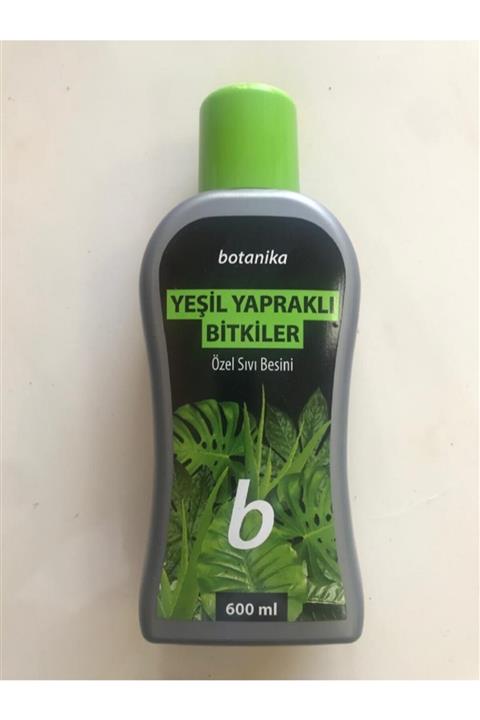 Berceste Peyzaj tasarım Botanika Bitki Besini Yeşil Yapraklı Bitkilere Özel Sıvı Besini 600 Ml Ev Bitkisi Ofis Salon Bitkisi