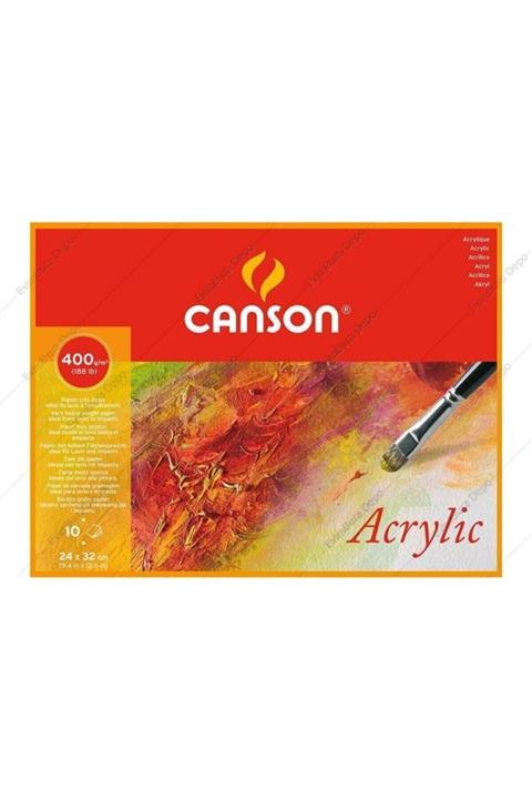 Canson Akrilik Blok 400 Gr 24x32 Cm 10 Yaprak Üstten Yapışkanlı
