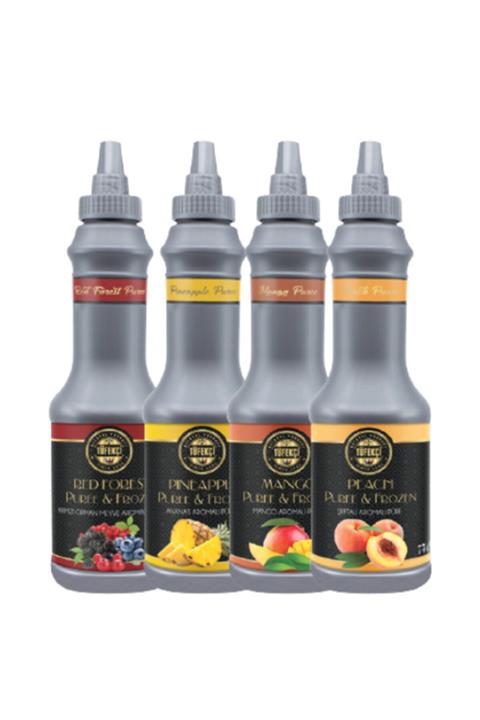 By Tüfekçi Meyve Püreleri Karma Avantajlı Paket 4 X 1 lt