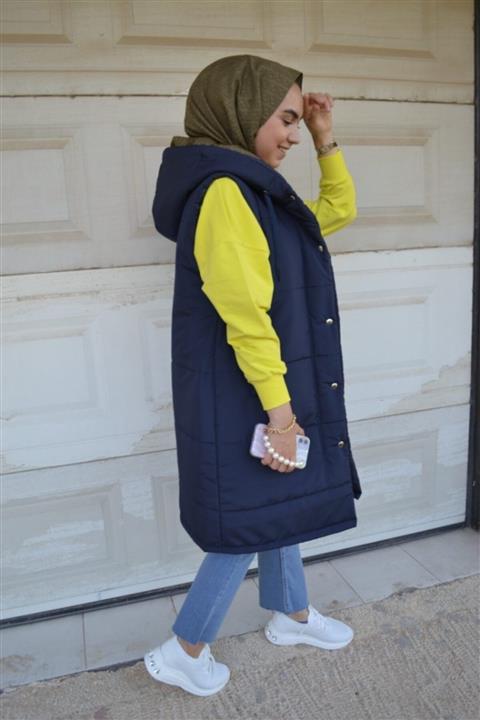 Zümralstyle Şişme Yelek Lacivert