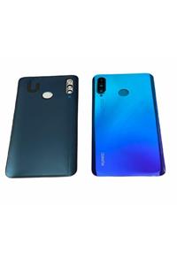 Huawei P30 Lite Nova 4e 24 Mp Arka Pil Kapağı Full Kamera Lensli Mavi