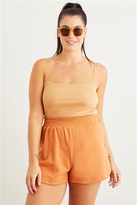 Curly Taba Ip Askılı Büstiyer