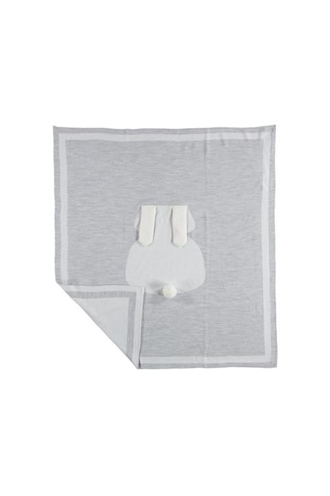 Soft and Baby Tavşan Kulaklı Triko Battaniye