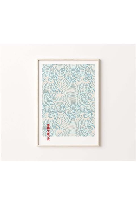 Yaris Note Japanese Waves Çerçevesiz Poster