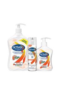 Activex Antibakteriyel Sıvı Sabun Aktif 700+300+hijyenik Kumaş Ve Yüzey Spreyi 200 Ml