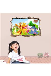 Kt Grup Winnie The Pooh 3d Cracked Wall Duvar Sticker