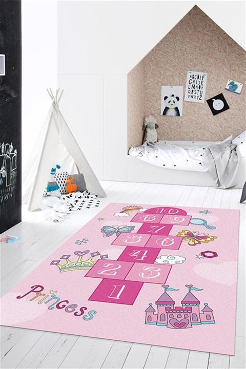 Festival Halı Dekoratif 1718a Pembe Çocuk Halısı