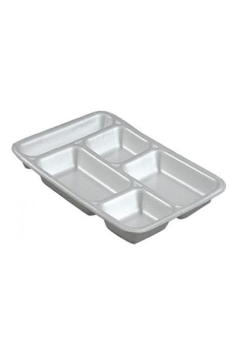 Modatools Tabak Köpük 5 Bölmeli Tabldot 100 Lü Paket 7013