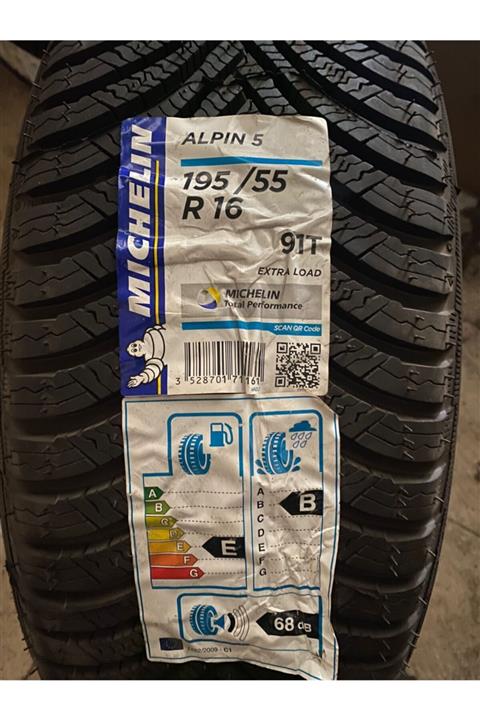 Michelin Mıchelın 195 / 55 R 16 91 T Xl Alpın 5 Kışlık ( 2017 Üretim )
