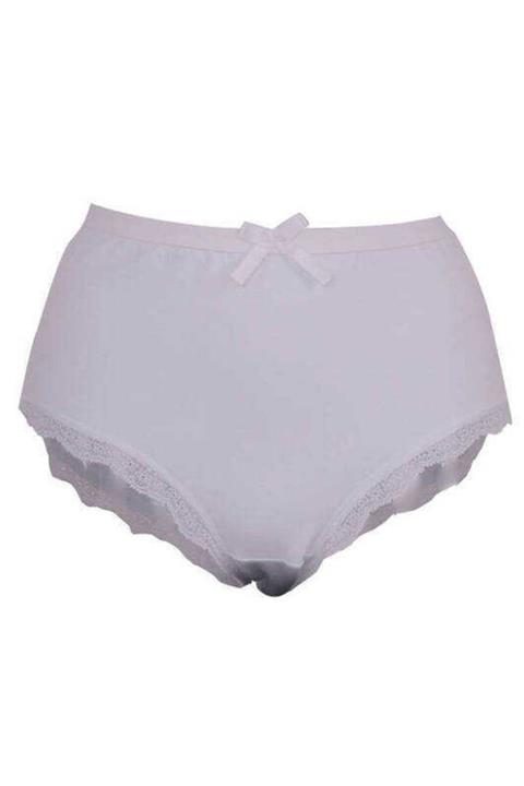 Tutku Elit - Kadın Paçası Dantelli Bato Slip 12li Ekonomik Paket Elt2402