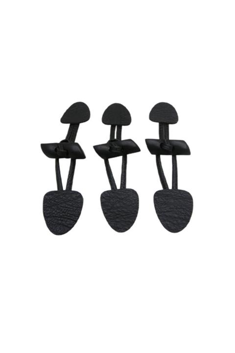 Lady Moss Moda Eyfel Deri Biritli Çoban Düğme Seti 3 Adet