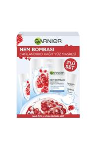 Garnier Nem Bombası Kağıt Yüz Maskesi Nar Özü 3 Adet