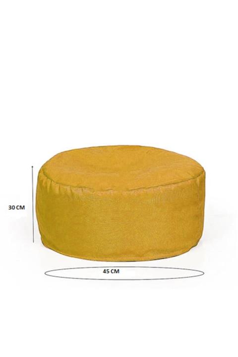 Pufumo Yuvarlak Ayak Ucu Pufu Sarı